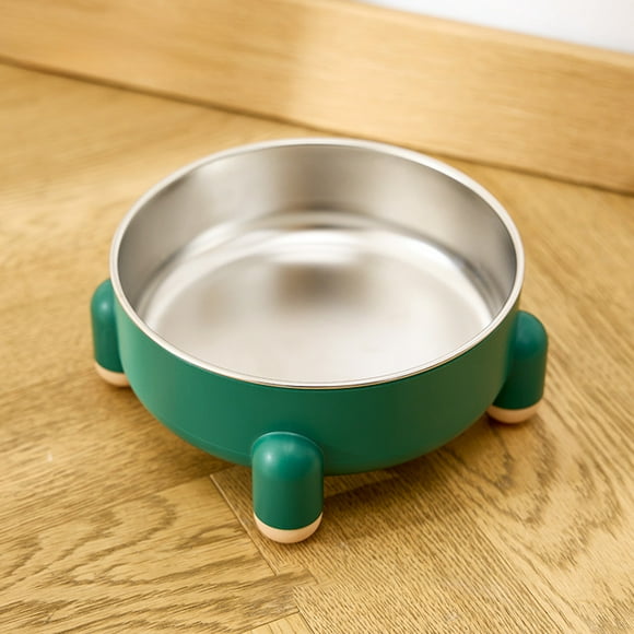 Stainless Steel Dog Bowl No Slip Dog Food Bowl Cats Food Bowl Avoid Knockover Pet Bowl No Chin High Legged Cats Bowl