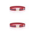 thumbnail image 3 of Qarigey Cinturón de cintura Hebilla de imán fácil Suministros de armario multicolores duraderos Correas de cintura para niños Niñas tiras rojas tiras rojas magnéticas 2piezas Qarigey CBP216194, 3 of 5