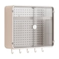 thumbnail image 2 of Bathroom Wall Mounted Storage Cabinet with Double Doors and Pegboard Organizer for Easy Access - Multifunctional Space Saver for Vanity, Shower, Kitchen, Garage, and Laundry Room, 2 of 6
