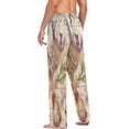 thumbnail image 5 of Vintage Feather Seashell Flower Men's Pajama Pants Lightweight Sleepwear Bottom Lounge Pants, 5 of 6