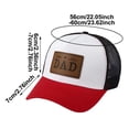 thumbnail image 5 of ZHOGXU Father'S Day Mens Baseball Cap Letter Print Mesh Wide Brim Fashion Comfortable Summer Cap For Outdoor Activities And Everyday Wear,White1,One Size, 5 of 5