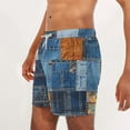 thumbnail image 5 of guisaled Swim Shorts Men Swim Shorts for Men Quick Dry Elastic Waisted Swim Trunks Summer Lightweight Loose Fit Patchwork Hawaii Beach Swim Buttom, 5 of 6