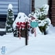 thumbnail image 5 of Regla De Nieve Pluviómetro de metal con forma de copo de nieve de 50 pulgadas y medición de temperatura para decoraciones navideñas al aire libre Yulucky, 5 of 9