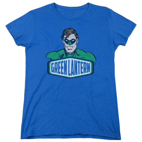 Dco/Green Lantern Sign S/S Women's T-Shirt Royal Blue