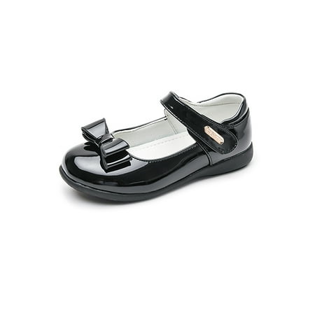 

Gomelly Children Flats Comfort Princess Shoes Magic Tape Flat Shoe Classic Loafers Girl s Girls Mary Jane Bright Black 7.5