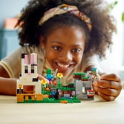 LEGO Minecraft The Rabbit Ranch House Farm Set, 21181 Animals Toy for Kids, Boys and Girls Age 8 Plus with Tamer and Zombie Figures
