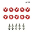 thumbnail image 4 of Langgg Ensemble Assorti de 10 Pcs de Vis et Rondelles de Voiture, Boulons de Véhicule, Trousse de Rondelle Décorative, Pièces de Rechange Automobile Automobile, Rouge Rouge, 4 of 6