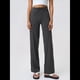 thumbnail image 5 of Pantalones Anchos y Cómodos para Mujer, con Bolsillos Grandes, para Fitness, Yoga y Deportes Casuales. Gris Extendido L, 5 of 8