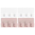 thumbnail image 2 of Wall-Mounted Holder Phone Holder For Wall Smartphone Charging Support White 12X7X1.3cm 4Pcs, 2 of 4