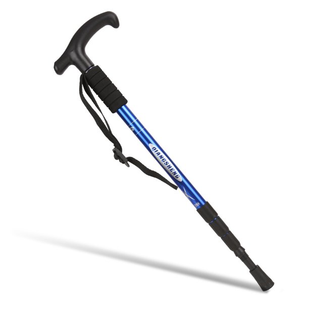 Greeniant Bastones de trekking, ultraligeros, plegables, retráctiles, para caminar, bastones para caminar, camping, escalada, montañismo, muleta, bastón Escalada Azul Greeniant OD003557-03