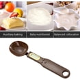 thumbnail image 4 of Cuchara para báscula de alimentos, báscula de cocina portátil Steelyard de alta precisión para el hogar 1,1 lb/500 g (0,1 g) Herramientas de pesaje de medición digital LCD electrónica (café), 4 of 4