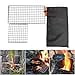 thumbnail image 3 of Rayeeley Lot de 2 Grilles en Acier Inoxydable pour Camping, Grilles Bushcraft pour Barbecue, Grille de Cuisson pour Feu de Camp, Équipement en Maille Haute Résistance pour Camping, Randonnée, Sac à Dos, 3 of 4