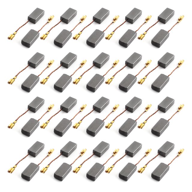 40 Piezas Eléctrica Herramienta Repuesto Pieza 15mm x 8mm x 5mm Motor Carbono Escobilla Unique Bargains motores de ventiladores eléctricos
