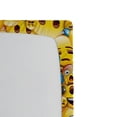 thumbnail image 3 of Ambesonne Emoji Art Fitted Sheet, Yellow Faces World Print, Queen Size, Mustard White Sky Blue, 3 of 3
