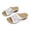 White, variant on Fnooota Women's Wedge Sandals, Open Toe Casual Slip On Holiday Summer Shoes Black Size 7