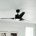 thumbnail image 4 of Ceiling Fan with Light Kit 60 inches Wide-Satin Black Finish Bailey Street Home 147-Bel-2268499, 4 of 10