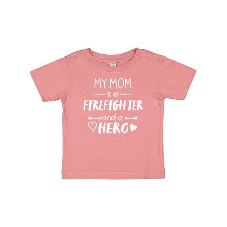 

Inktastic My Mom is a Firefighter and a Hero Gift Baby Boy or Baby Girl T-Shirt