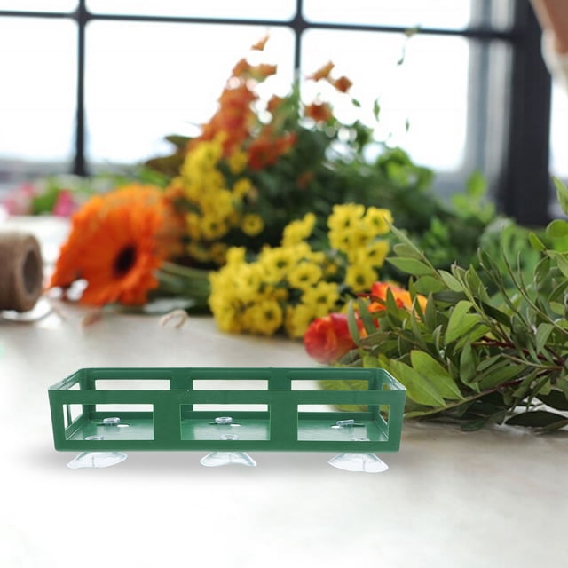 IDEANATEGRATE 10Ud Soporte Floral Rectangular Con Ventosa Color Para De Y Hogar