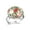 Multi 2, variant on Watermelon Pug Dog Pattern Stainless Steel Rings for Women, Open Adjustable Ring Promise Ring Jewelry Gifts