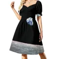 thumbnail image 2 of Earthrise Robe Sans Manches Apollo 8 Robe Violette Robes d'Été Femmes 2024 Robes de Danse, 2 of 5