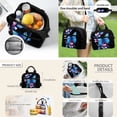 thumbnail image 4 of Jeiento Blue Butterfly Girls Backpack and Lunch Box Set 4 Piece 17 Inch School Backpack for Elementary Kids Large Capacity Daypack with Padded Straps, Includes Pencil Case Bookmarks, 4 of 7