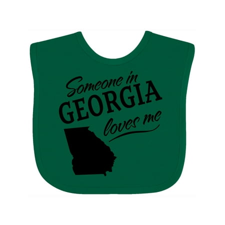 

Inktastic Someone in Georgia Loves Me Boys or Girls Baby Bib