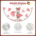 thumbnail image 3 of Defioc Pink Hearts for Christmas Tree Skirt Snowman Xmas Tree Skirt Farmhouse Christmas Decorations Tree Mat for Holiday Party Decor-30", 3 of 6