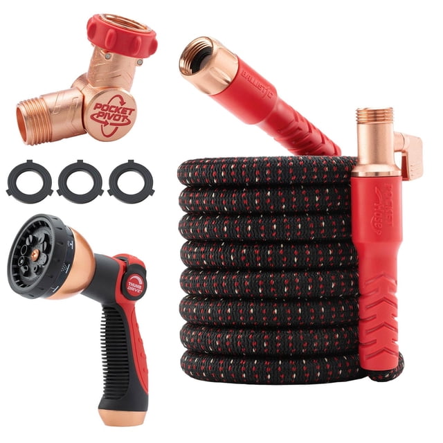 Manguera de jardín Pocket Hose Ballistic expandible de 15 m
