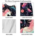 thumbnail image 4 of luoweisi Men's Beach Shorts Quick Dry Swim Trunks with Mesh Lining Unicorn S, 4 of 5
