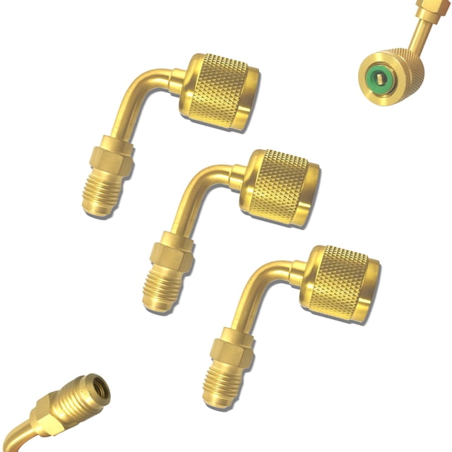 Adaptador Drako-Myxx A2L R-32 R-454B 1/4 LH Hembra a 1/4 RH Macho
