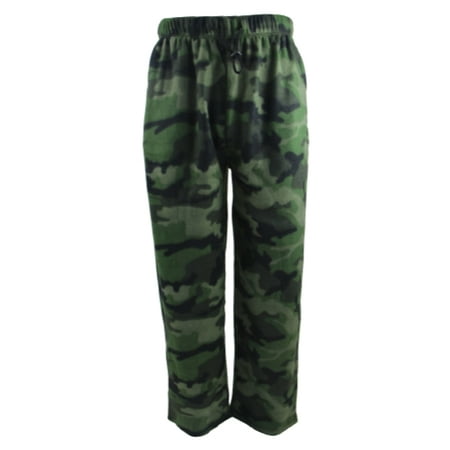 Leehanton - Men's Camo Green Fleece Pants - Walmart.com