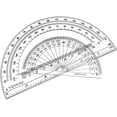 thumbnail image 3 of Geometry School Set,with Quality Compass, Drawing Compass,Protractor, Set Squares,Triangle Rulers (5 PCS-Silver), 3 of 5