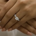 thumbnail image 3 of VINSON Sparkling Cushion Cut Moissanite Diamond Engagement Ring - Nature Inspired Wedding Gift Ring for Her, 3 of 8