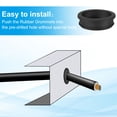thumbnail image 4 of Grommets de goma de 2 pulgadas Uxcell, 3 piezas de grommet de sombrero superior para tapones de agujero de cableado, negro, 4 of 5