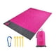 thumbnail image 5 of Manta de picnic, manta de playa, tapete duradero para exteriores, impermeable, plegable, para acampar Rosa Roja 200cmx210cm, 5 of 9