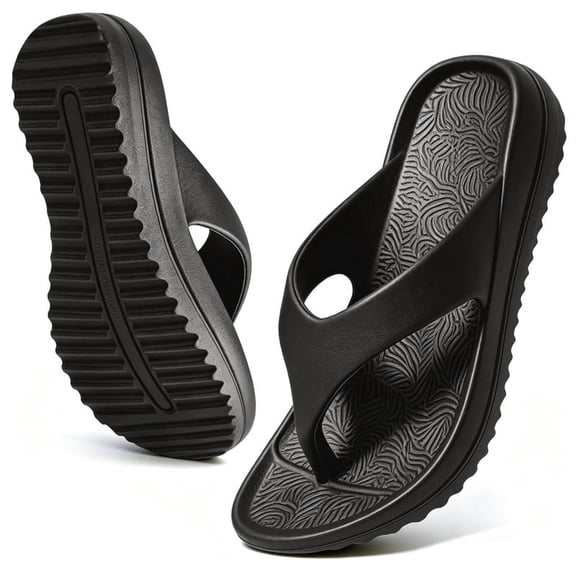 BERANMEY Women's Flip Flops EVA Walking Sandals for Women with Arch Support Summer Comfortable Slip On Flip Flops Slippers for Womans