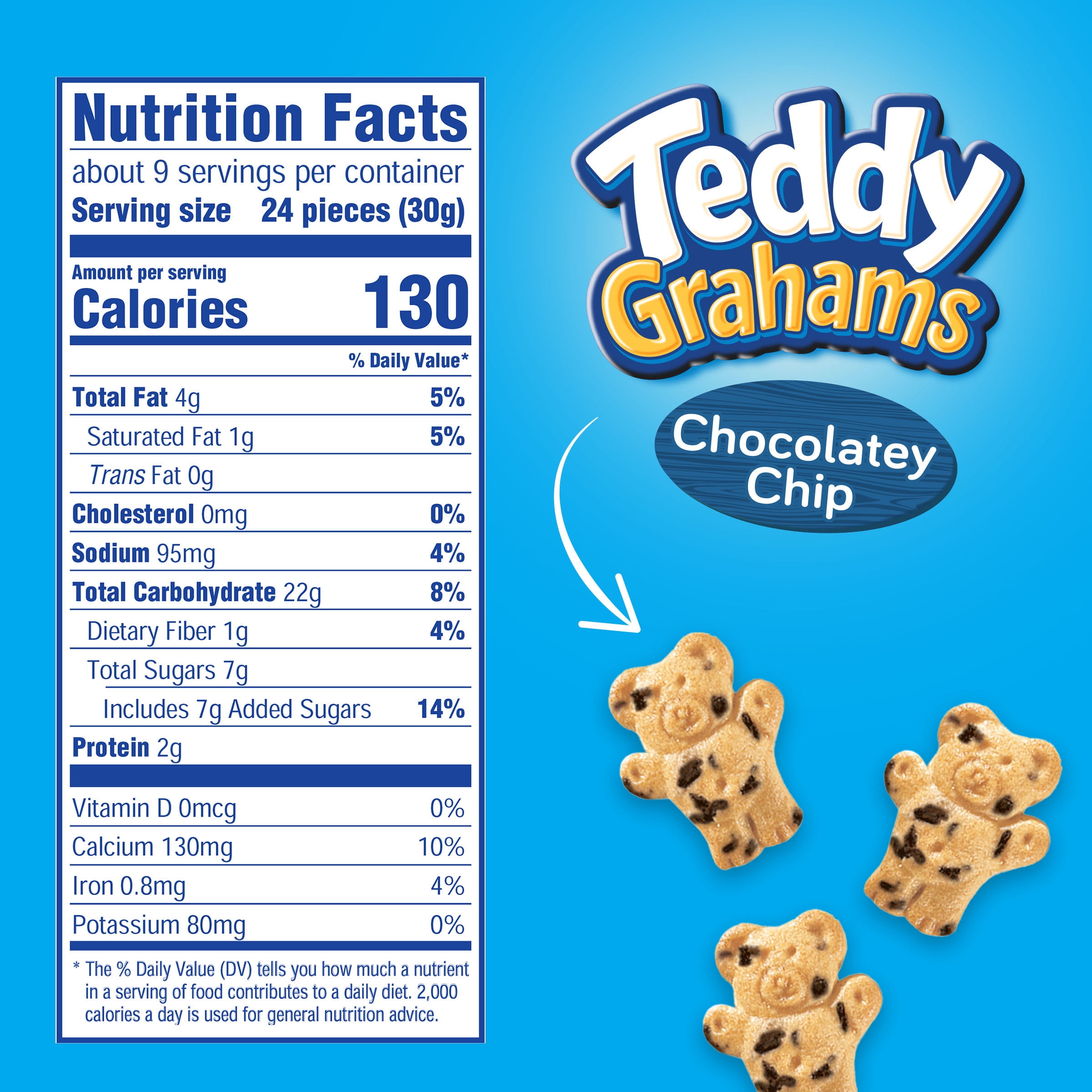 Teddy Grahams Chocolatey Chip Graham Snacks 10 Oz Walmart Com Walmart Com