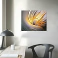 thumbnail image 4 of JEUXUS Gold Abstract Art Wall Canvas Artwork for Walls Framed Wall Art for Living Room Home Decor Abstract Canvas Wall Art Print for Bedroom Office Wall Decor  20x16in, 4 of 5