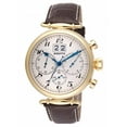 thumbnail image 1 of TM250G-02KG Men's Time Masters Chronograph White Dial Brown Croco Leather Strap Watch, 1 of 1