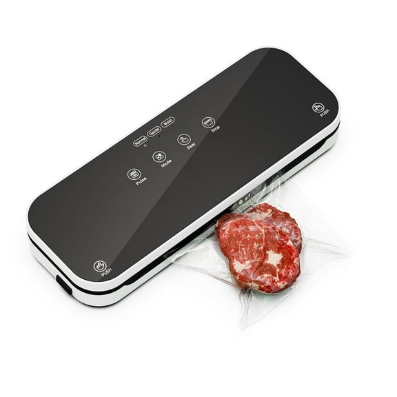 ALLYUU Vacuum Sealer Machine, Automatic Food Sealer Machine with 10 Bags, Dry & Moist Food Modes