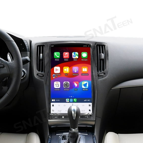 13.6 inch Carplay Screen/Radio/Multimedia Player for infiniti G Series 2007-2013 Models Universal Car Navigation/GPS Upgrade Headunit Android Display Video 1080P Touch Screen Replace System