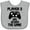 AC-Heather Grey, variant on Inktastic Player 3 Has Joined the Game Boys or Girls Baby Bib