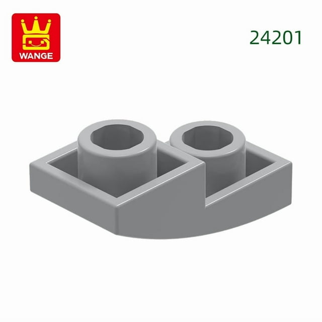 283Pcs/lot 24201 Slope Curved 2 X 1 X 2/3 Inverted Block Moc Color Accessories Compatible with Brick DIY Children's Toy 70.Light Bluish Gray about 283pcs