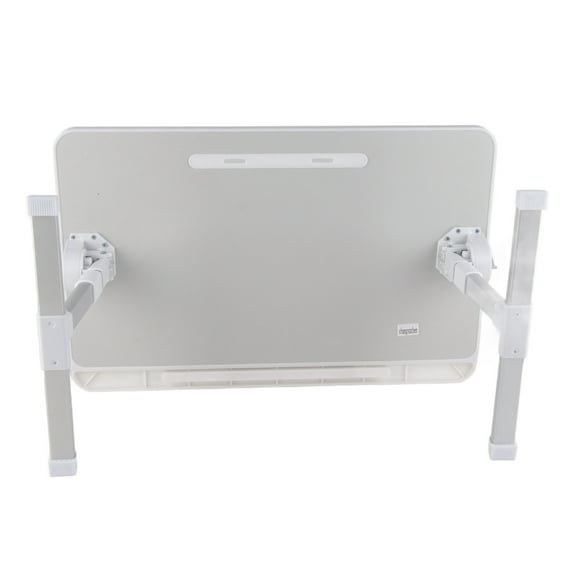 Portable Laptop Bed Table with Foldable Legs Aluminum Alloy, Rotating Desktop, Large Space, Minimalist Design for Writing Working Reading Eating