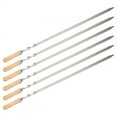 thumbnail image 4 of ZOUSSIQI 6 Pcs Brochettes en Acier Inoxydable pour Barbecue Outils de Grillade pour Cuisine JU316-70141, 4 of 13