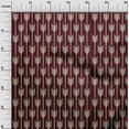thumbnail image 2 of oneOone Cotton Flex Maroon Fabric Arrow & Stripe Geometric Fabric For Sewing Printed Craft Fabric By The Yard 40 Inch Wide, 2 of 4