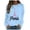 A-Light Blue, variant on Tiweut Hoodies Women Letter Print Pullover Long Sleeve Crewneck Sweatshirt Athletic Tops