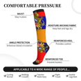 thumbnail image 4 of Compression Socks Women Men Armenian National Emblem Knee High Support Circulation Socks for Running Travel, 4 of 8