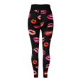 thumbnail image 4 of Pantalones de yoga ajustados y ajustados con estampado de amor para mujer Fridja  hfkajh105007, 4 of 6