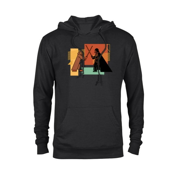 Star Wars Obi-Wan Kenobi Darth Vader Duel Cartoon - Pullover Hoodie for Adults - Customized-Black